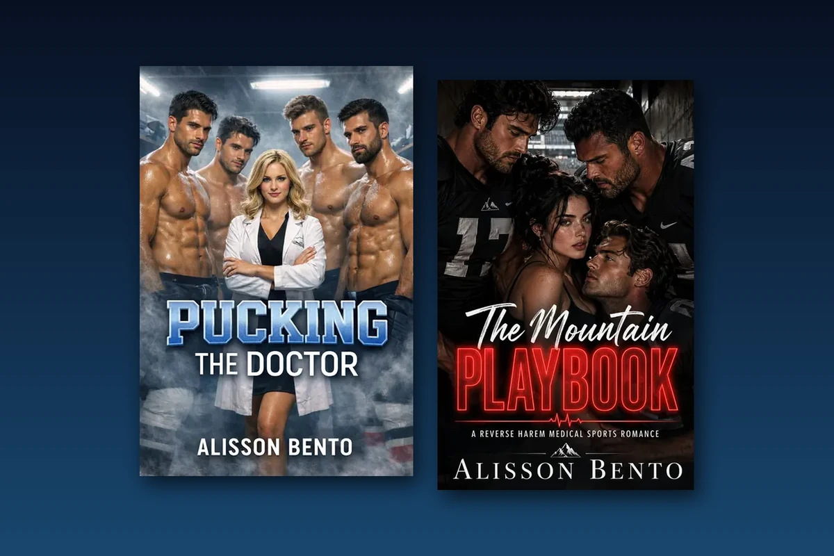 Capas dos romances de Alisson Bento recomendados neste guia, lado a lado sobre um fundo escuro.